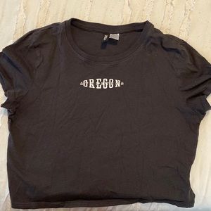 cropped baby tee from h&m